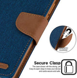 Goospery Canvas Wallet for Samsung Galaxy Note 20 Ultra Case (2020) Denim Stand Flip Cover NT20U-CAN