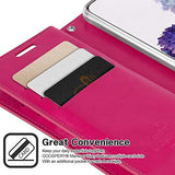 GOOSPERY Mansoor Wallet for Samsung Galaxy S21 Case (2021) Double Sided Card Holder Flip Cover