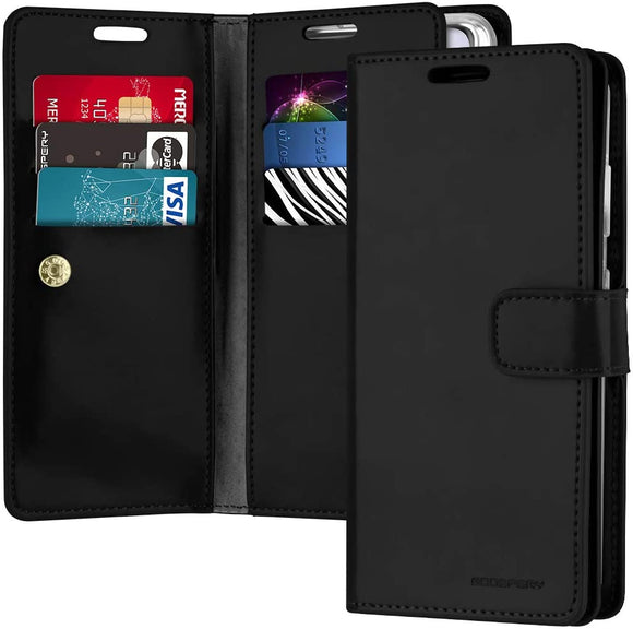 GOOSPERY Mansoor Wallet for Samsung Galaxy S22 Case (2022) Double Sided Card Holder Flip Cover