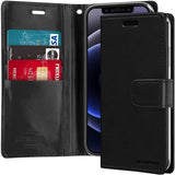 Goospery Blue Moon Wallet Case for iPhone 14 Plus Leather Stand Flip Cover