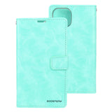 Goospery Blue Moon Wallet Case for iPhone 14 Leather Stand Flip Cover