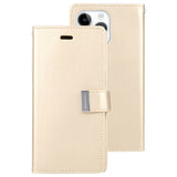 Compatible with iPhone 15 GOOSPERY Rich Wallet  Extra Card Slot Flap Functional