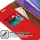 Goospery Canvas Wallet for Samsung Galaxy Note 20 Case (2020) Denim Stand Flip Cover