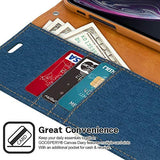GOOSPERY Canvas Wallet for Apple iPhone XR Case (2018) Denim Stand Flip Cover