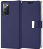 GOOSPERY Rich Wallet for Samsung Galaxy Note 20 Case (2020) Extra Card Slots Leather Flip Cover