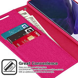 Goospery Canvas Wallet for Samsung Galaxy Note 20 Ultra Case (2020) Denim Stand Flip Cover NT20U-CAN