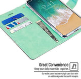 Goospery Blue Moon Wallet for Apple iPhone Xs Case (2018) iPhone X Case (2017) Leather Stand Flip Cover