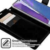 GOOSPERY Mansoor Wallet for Samsung Galaxy Note 20 Case (2020) Double Sided Card Holder Flip Cover