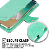 Goospery Blue Moon Wallet for Apple iPhone Xs Case (2018) iPhone X Case (2017) Leather Stand Flip Cover