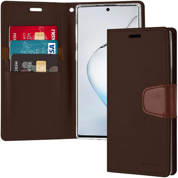 Goospery Sonata Wallet for Samsung Galaxy Note 10 Case (2019) Leather Stand Flip Cover