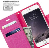 Goospery Canvas Wallet for Apple iPhone 8 Plus Case (2017) iPhone 7 Plus Case (2016) Denim Stand Flip Cover