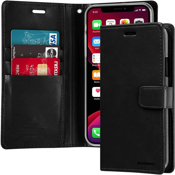 Goospery Blue Moon Wallet for Apple iPhone 11 Pro Max Case (6.5 inches) Leather Stand Flip Cover