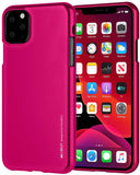 Goospery i-Jelly for Apple iPhone 11 Pro Max Case (6.5 inches) Slim Thin Rubber Case (Metallic HotPink) IP11PM-IJEL-HPNK