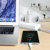 USB Wall Charger with AUS Plug Quick Charge 3.0 18W Qualcomm USB, TYPE-C/ Lightning/ Micro USB