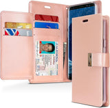Goospery Rich Wallet for Samsung Galaxy S9 Case (2018) Extra Card Slots Leather Flip Cover