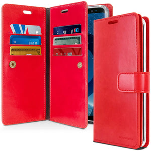 Goospery Mansoor Wallet for Samsung Galaxy S9 Case (2018) Double Sided Card Holder Flip Cover