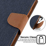 Goospery Canvas Wallet for Samsung Galaxy S20 Ultra Case (2020) Denim Stand Flip Cover