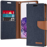 Goospery Canvas Wallet for Samsung Galaxy S20 Plus Case (2020) Denim Stand Flip Cover (Gray) S20P-CAN-GRY