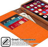 Goospery Canvas Wallet Case for iPhone 12 Pro Max (6.7 inches) Denim Stand Flip Cover