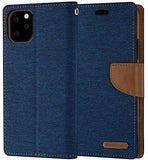 Goospery Canvas Wallet for Apple iPhone 11 Pro Case (5.8 inches) Denim Stand Flip Cover